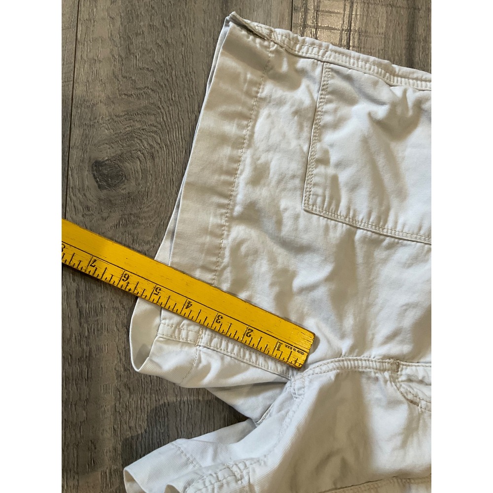 Polo Jeans Co Ralph Lauren Womens Khaki Utility Shorts Size 4 Cotton Off White - Picture 7 of 7